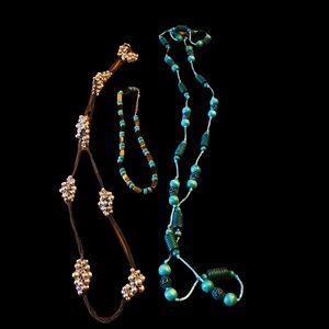 Necklace Bundle 3 Turquoise Silver Tigers Eye